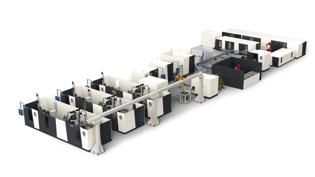manufacturing line for electric drive components